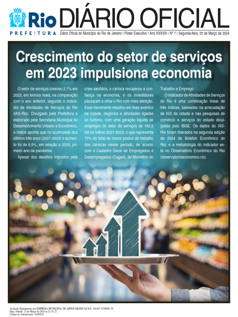 Crescimento de 2,7% no Setor de Serviços 2023 | PDF | Rio de Janeiro ...