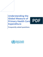 Understanding The Global Measure of Primary Health Care Expenditure - FAQ