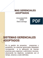 sistemas gerenciales adoptados