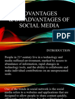 Advantages and Disadvantages of Social Media