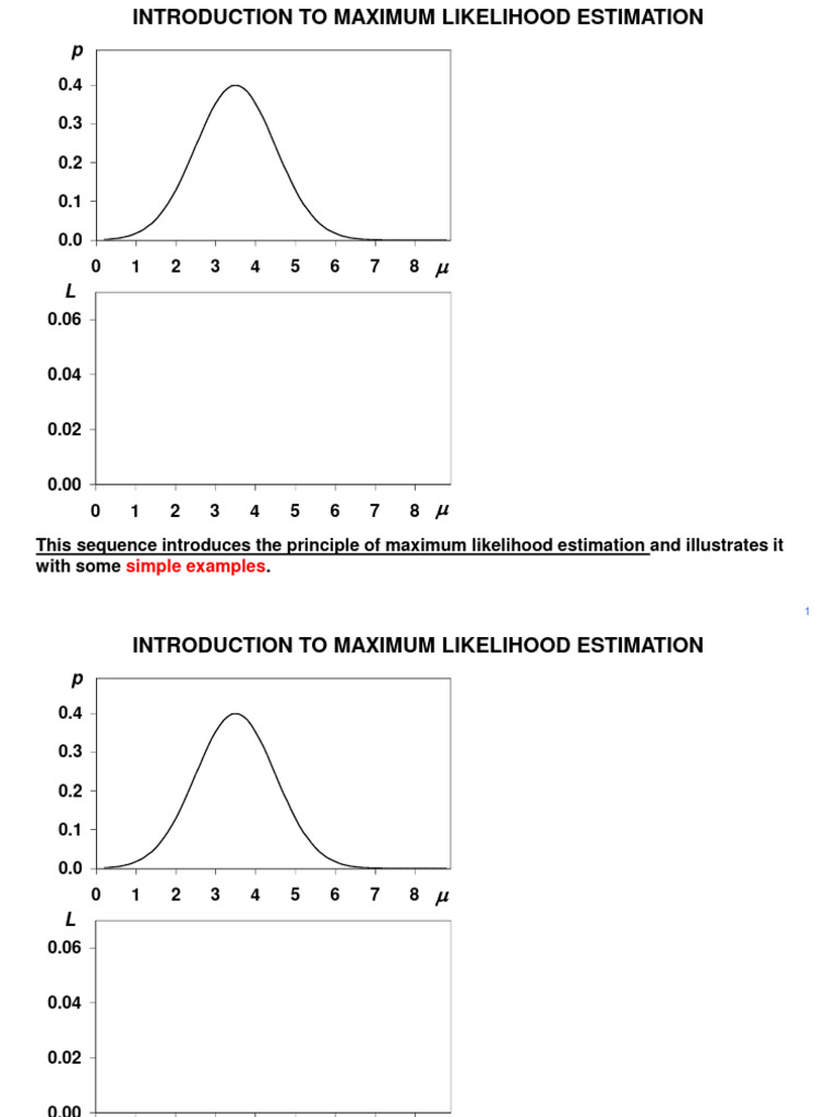 Maximum Likelihood Estimation Basics | PDF | Estimation Theory ...