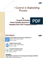 Quality Control in Shipbuilding