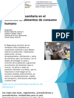 Normatividad Sanitaria en El Comercio de Alimentos de Consumo Humano