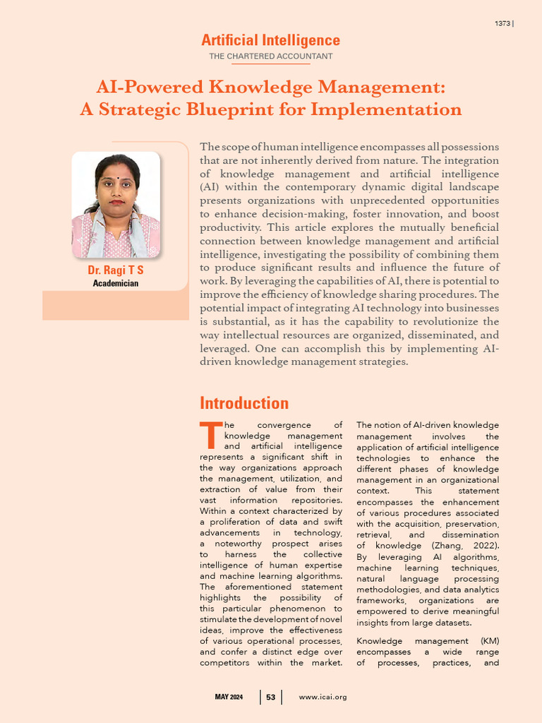 AI-Driven Knowledge Management Strategies | PDF | Artificial ...