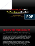 Tes Psikologi Dan Wawancara Seleksi