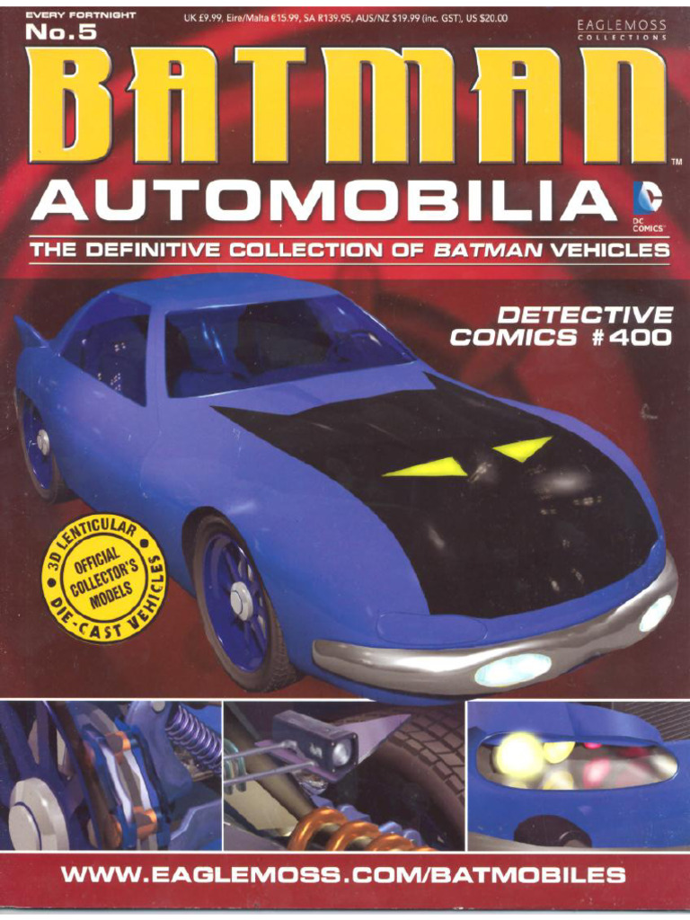 Batmobile Altaya N°394 - Échelle 1/43 - Detective Comics 400 - Miniature Neuve