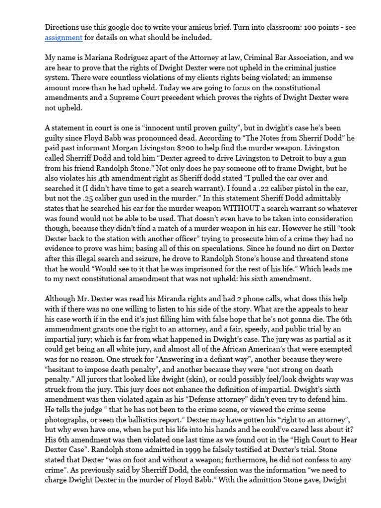 Mariana Rodriguez Amicus Brief PDF Batson V. Kentucky Sixth