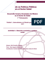 DSyESS - U1 - A1 - Ensayo - Economia y Estado MExicano XX