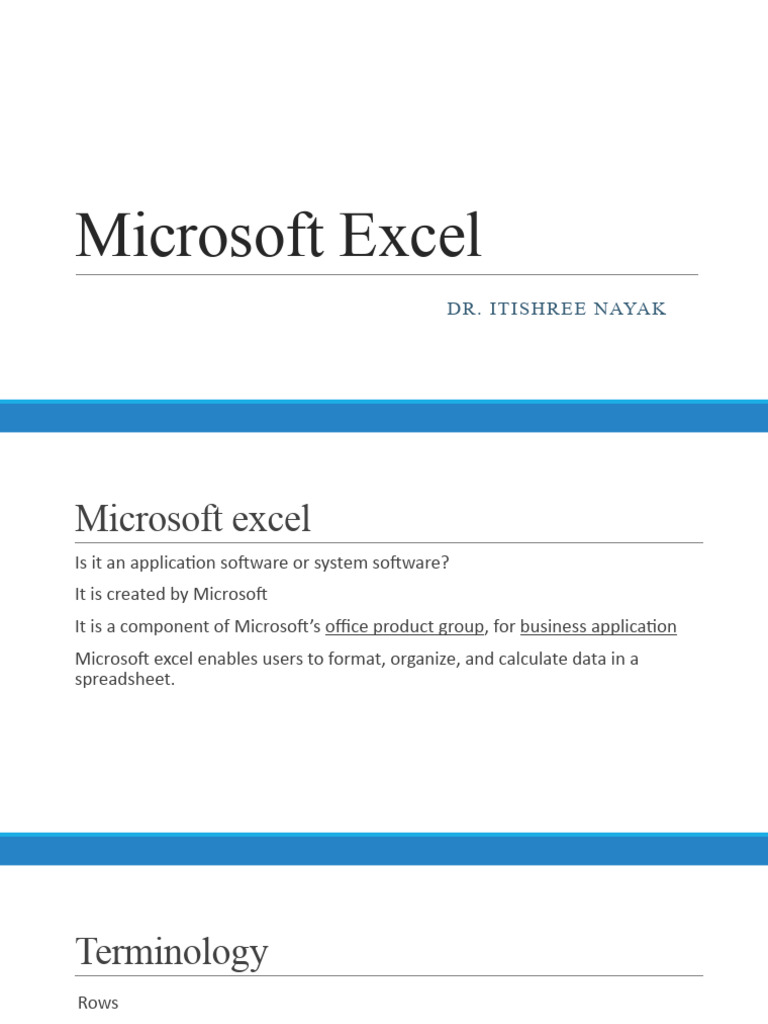 Microsoft Excel Sec A and B | PDF | Microsoft Excel | Spreadsheet