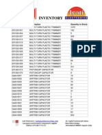 SG Inventory-Jyoti Electronics
