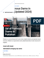 List of Famous Dams in Pakistan (Updated 2024)