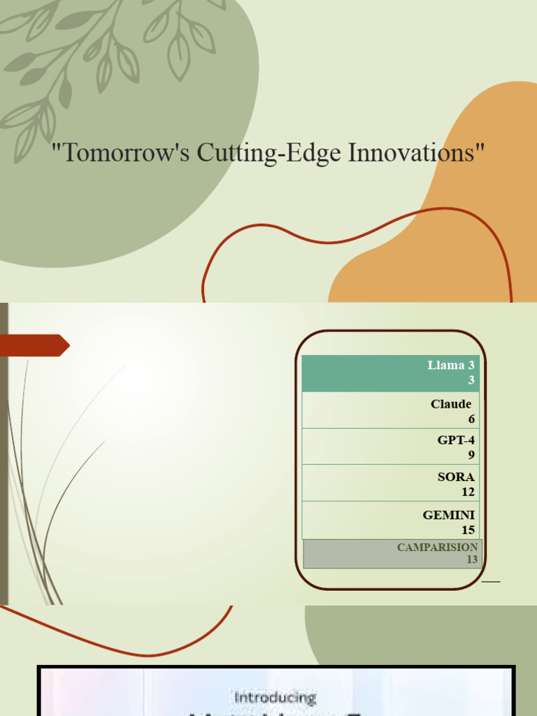 Tomorrow's Cutting-Edge Innovations | PDF | Artificial Intelligence ...