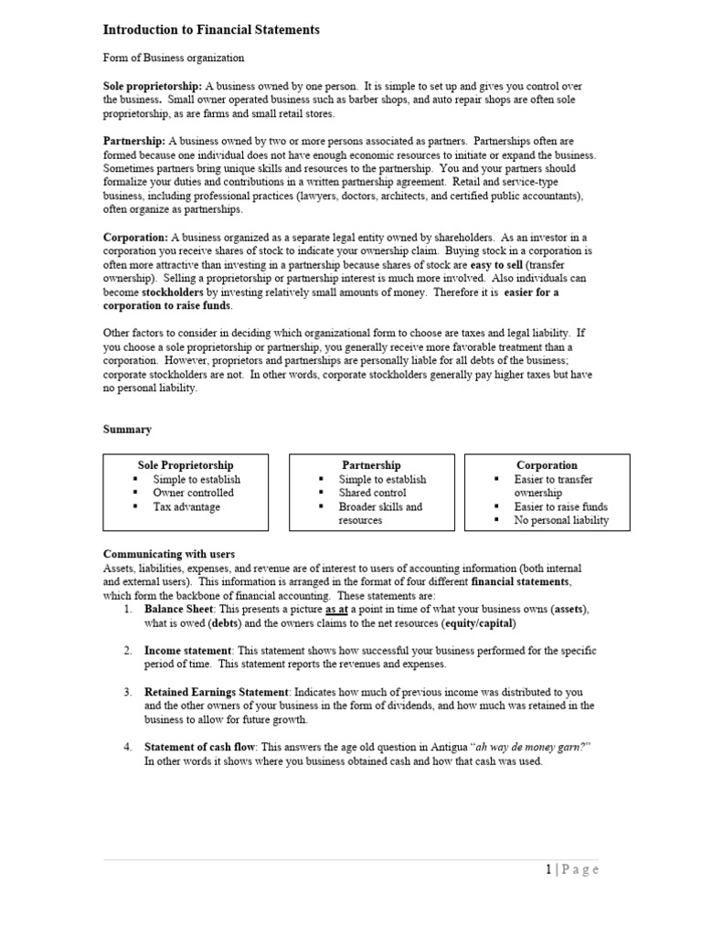 Financial Statements Ratio Analysis Pdf