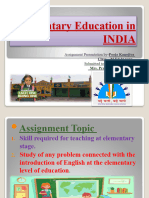 Elementary Education in INDIA