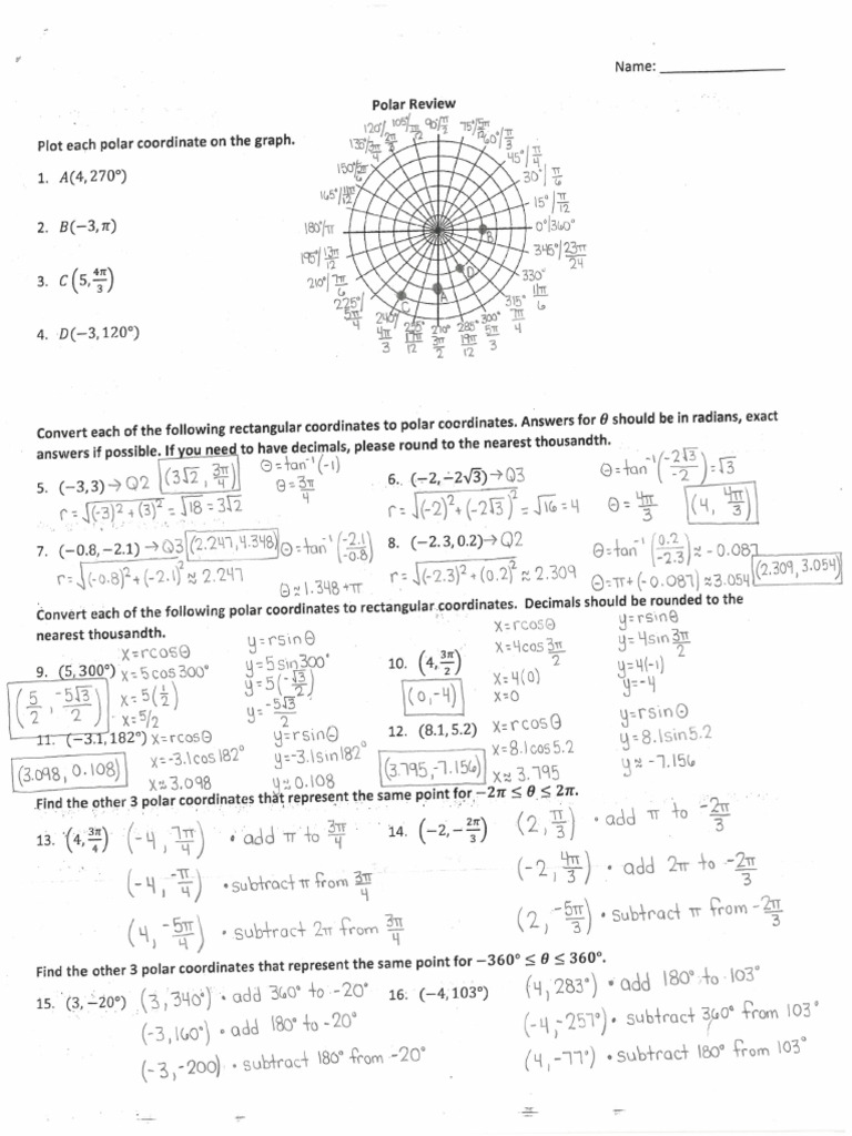 Unit 3C Polar Functions Study Guide Solutions (Fall 2023) .PDF ...