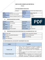 Ejemplo de Plan de Adecuacion Curricular Individual