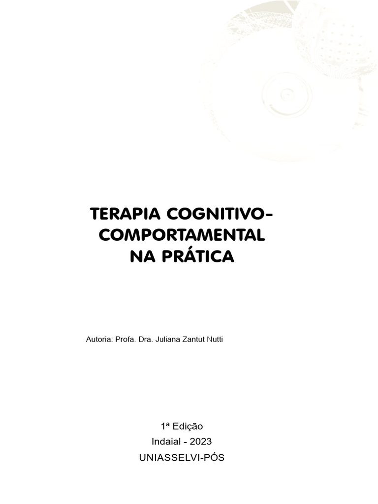 Terapia Cognitivo Comportamental Na Prática Pdf Terapia Cognitiva