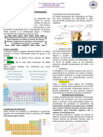 Organização Da Tabela e Propriedades Periódicas