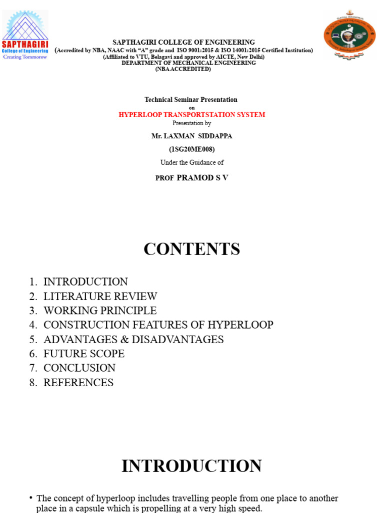 Hyperloop Transportation | PDF | Hyperloop | Transport