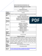 Modelo de Reporte de Difusión