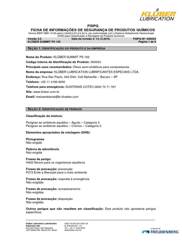 fispq-kluber-summit-ps-150-rev-4-pdf-inc-ndios-desperd-cio