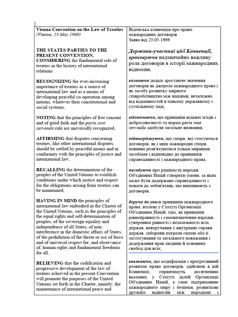 Vienna Convention On The Law of Treaties PDF
