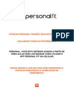 Personal Fit - Usabilidade Via Celular