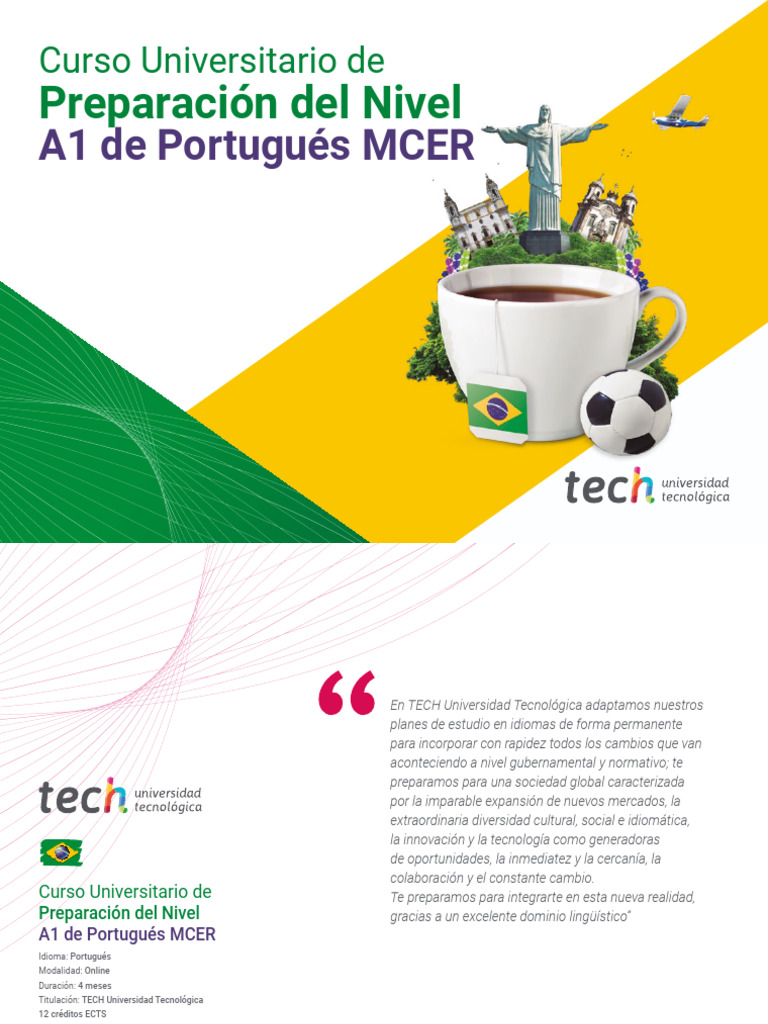 Preparación Del Nivel: A1 de Portugués MCER | PDF | Aprendizaje ...