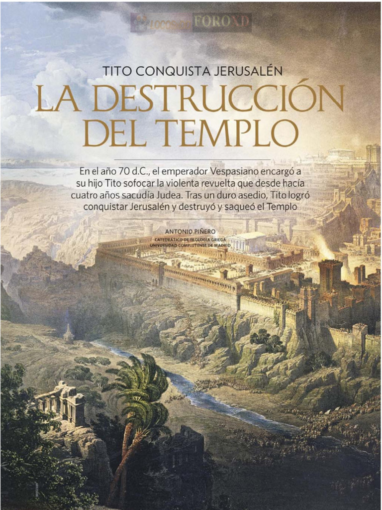 La Destrucción Del Templo de Jerusalen | PDF, image size:768x1024