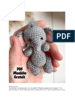 Porte Cles Elephant PDF Amigurumi Patron Gratuit