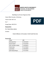 Final Report On Essence Sugarcane Juice