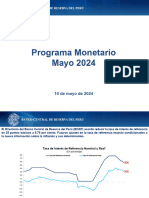 Presentación Del Programa Monetario de Mayo 2024