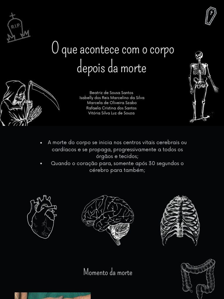 Estágios da Decomposição do Corpo | PDF | Corpo humano | Decomposição