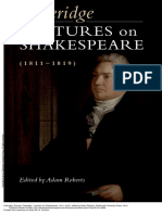 Coleridge Lectures On Shakespeare (1811-1819)