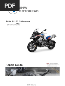BMW R1250 GS Adventure K51 11 Service Manual