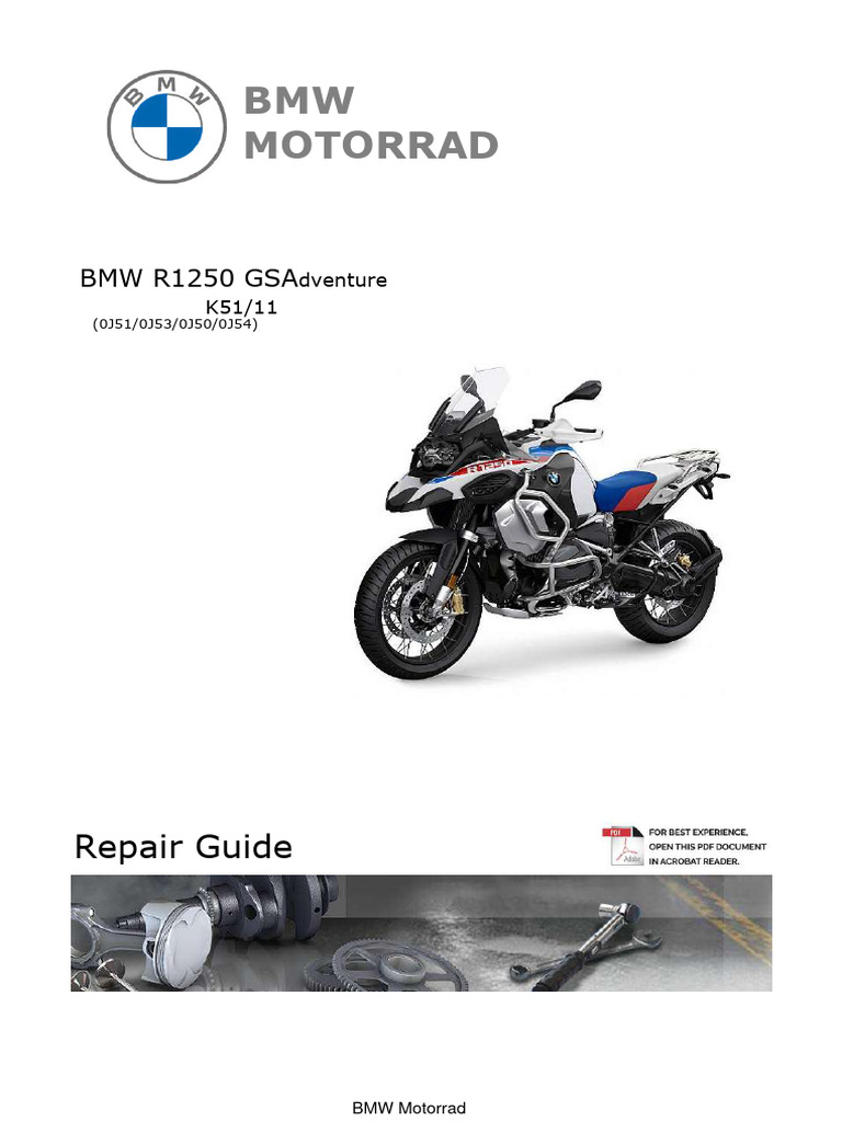 BMW R1250 GS Adventure K51 11 Service Manual | PDF | Sports Cars
