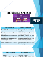 Reported speech explanation