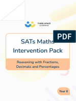 Reasoning With Fractions, Decimals and Percentages