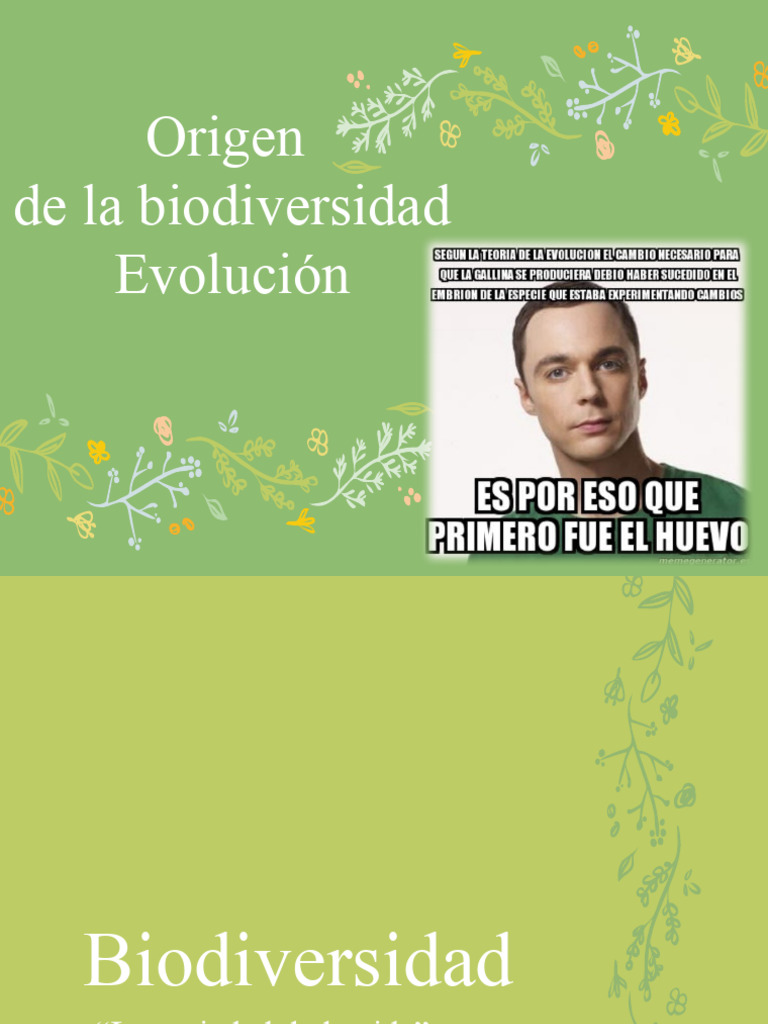Origen y evolución de la biodiversidad | PDF | Evolución | Seleccion ...