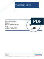 Lateral Mosfet For Amps