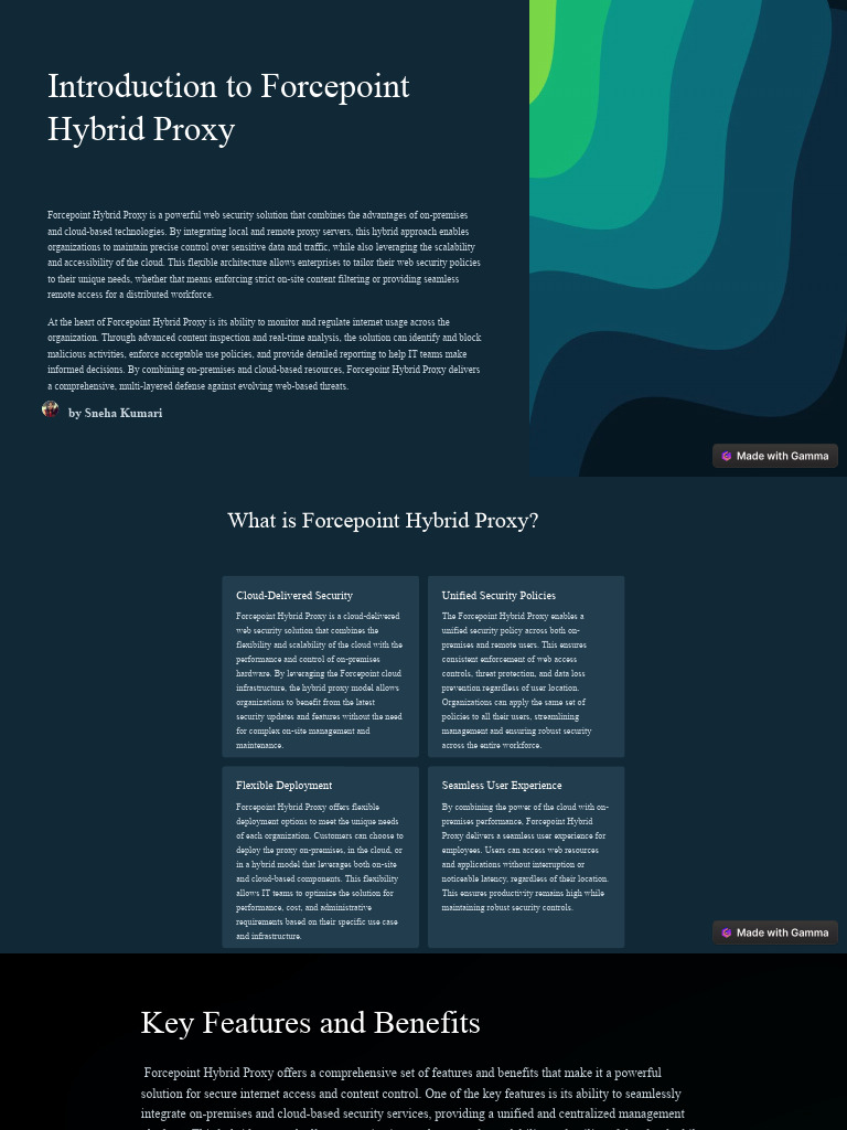 Forcepoint Hybrid Proxy Overview | PDF | Cloud Computing | Proxy Server