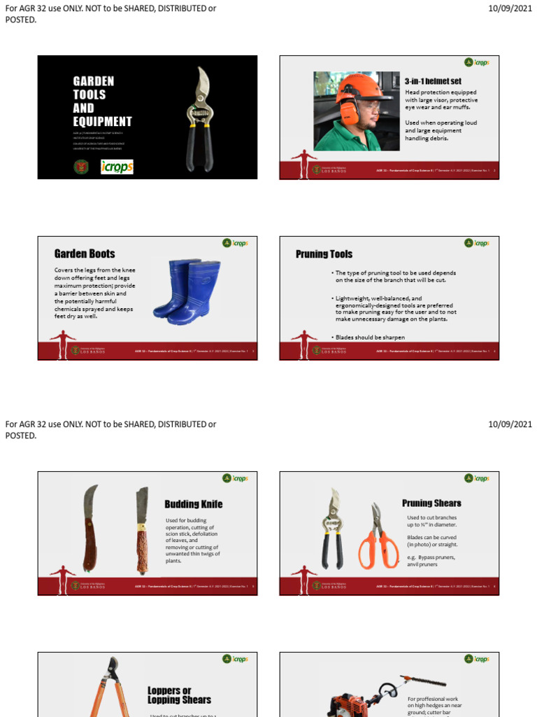 Exer 1 - Garden Tools and Equipment | Download Free PDF | Loader ...