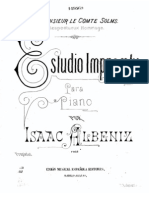 Isaac Albeniz-Estudio Impromptu, Op.56-DailyMusicSheets