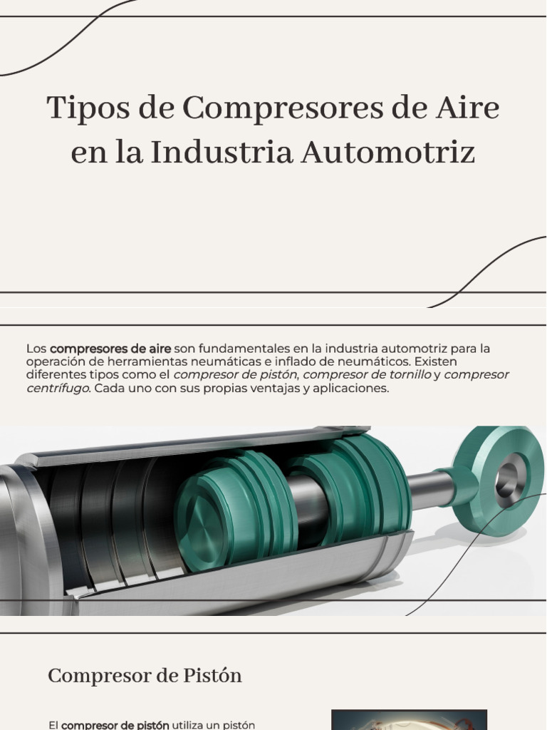 Tipos de Compresores en Automotriz | PDF