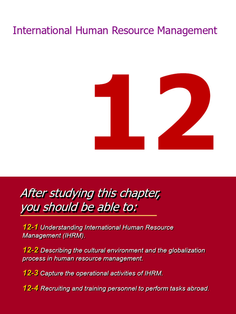 International Human Resource Management Guide | PDF | Occupational ...