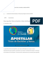 Cómo Apostillar Título de Bachiller y Notas Certificadas en Venezuela