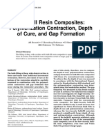 Bulk-Fill Resin Composites: Polymerization Contraction, Depth of Cure, and Gap Formation