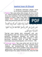 6 Nasehat Imam Ghozali (2 Page)