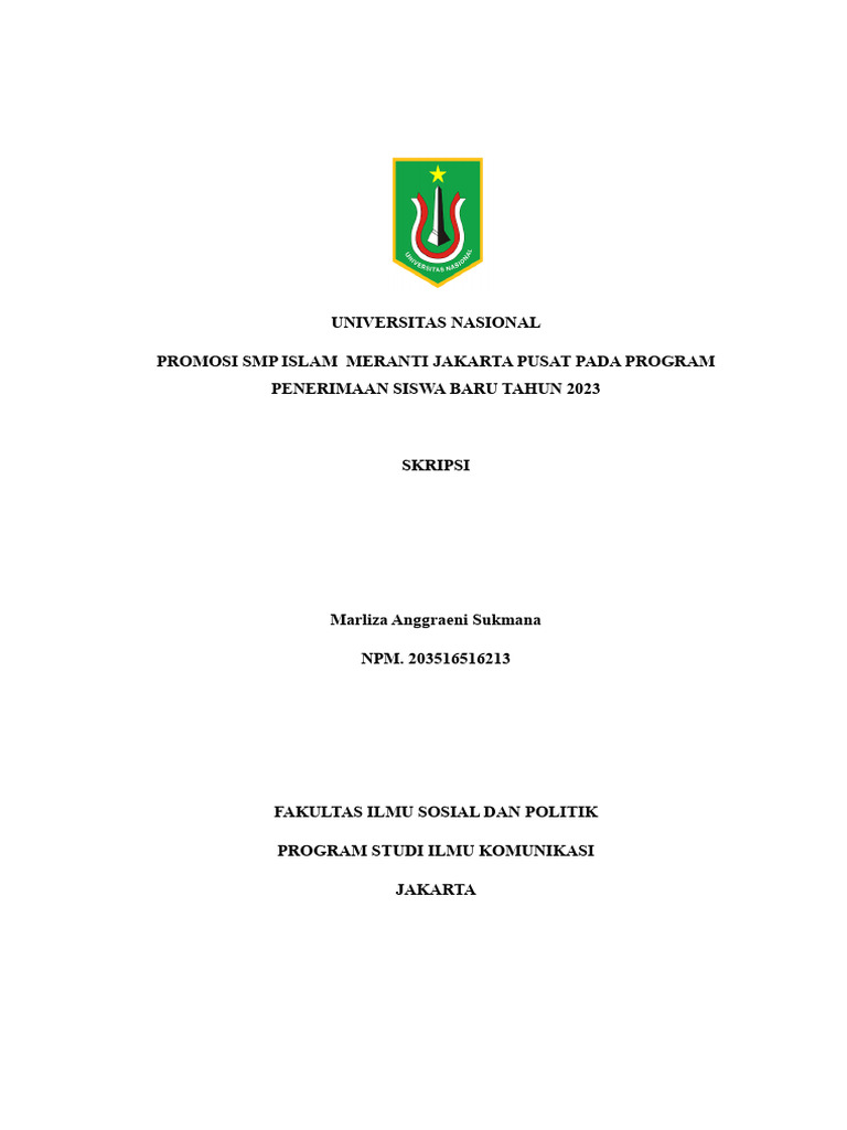 Promosi SMP Islam Meranti Jakarta Pusat Pada Program Penerimaan Siswa ...