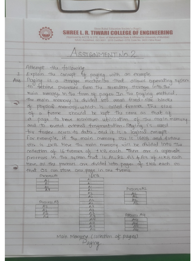A OS Assignment 2 | PDF